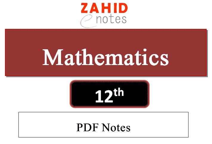 2nd year math notes pdf download - Zahid Notes