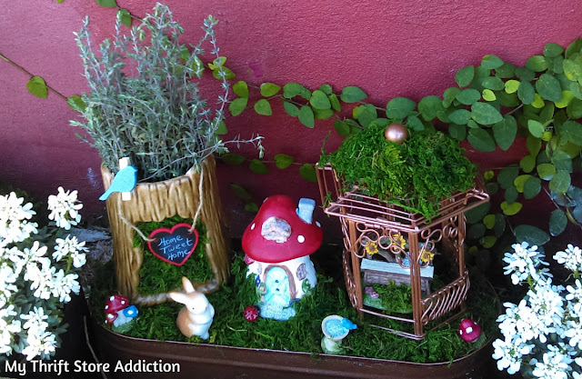 enchanted fairy garden flower bed