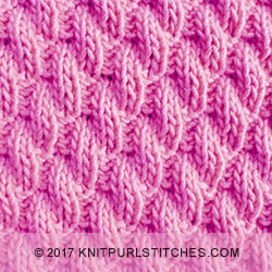 Right Diagonal Knit/Purl combination - A nice stitch pattern 