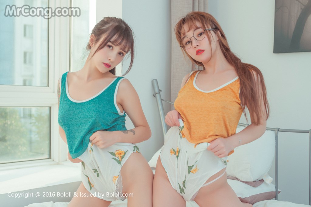 BoLoli 2017-04-07 Vol.042: Models Xia Mei Jiang (夏 美 酱) and Liu You Qi Sevenbaby (柳 侑 绮 Sevenbaby) (51 photos) photo 2-7