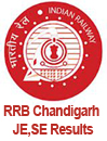 RRB Chandigarh JE written exam Results 2013 