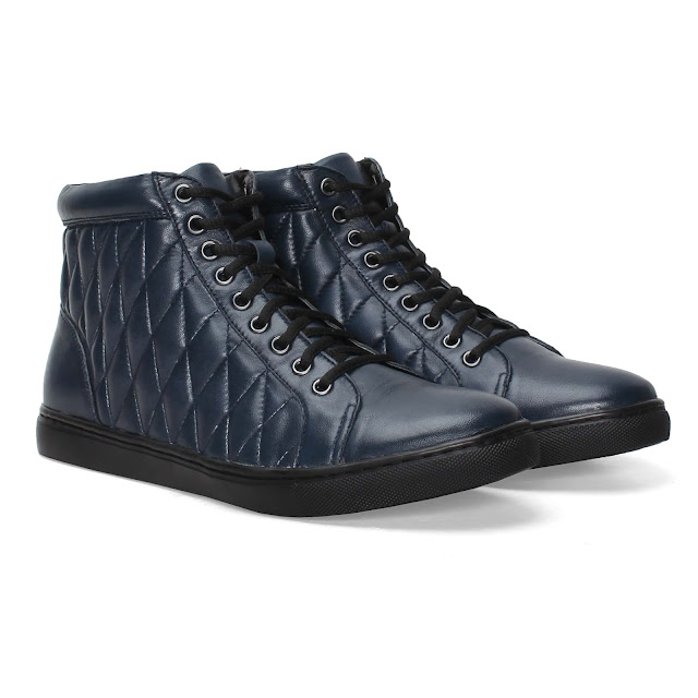 BARESKIN BLACK LEATHER DIAMOND STITCHED SNEAKERS SHOES BARESKIN BLACK LEATHER DIAMOND STITCHED SNEAKERS SHOES