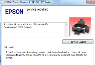 Reset Limbah Tinta Epson L800