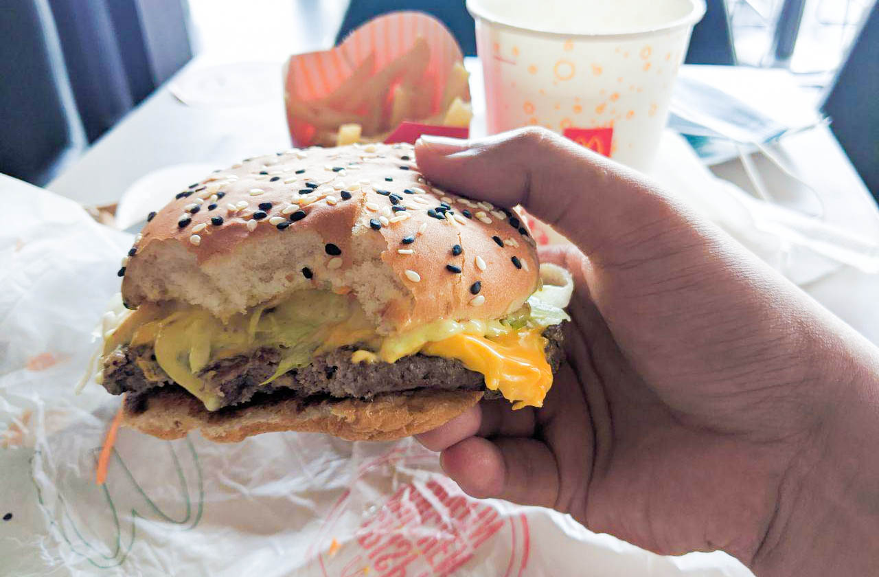 Jom La Cuba Menu McD Baru Ni, Burger Daging Honey Mustard