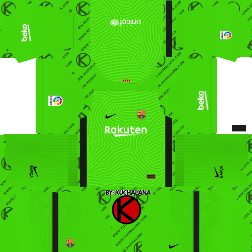dls barcelona goalkeeper kit