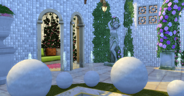 Замок "Белый Шоколад" для Sims 4 со ссылкой для скачивания