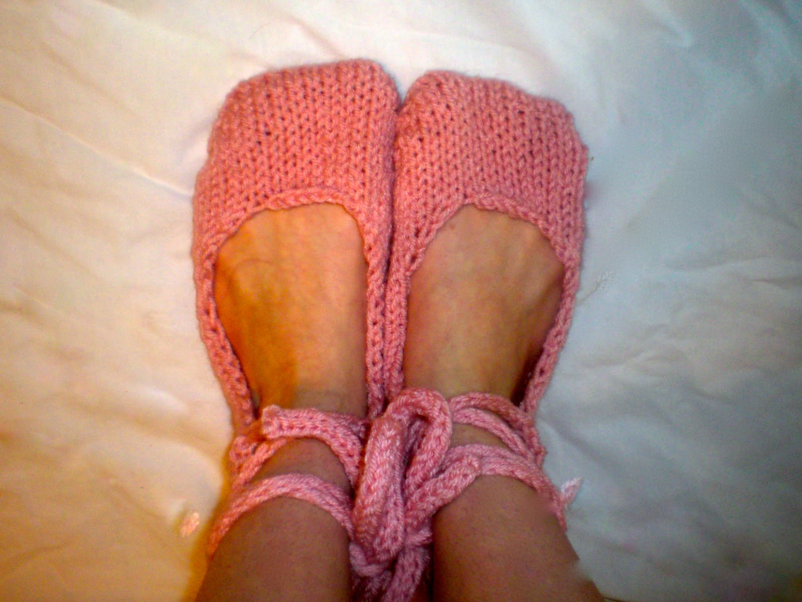 100% Made By Me: Knitted Ballet Slippers