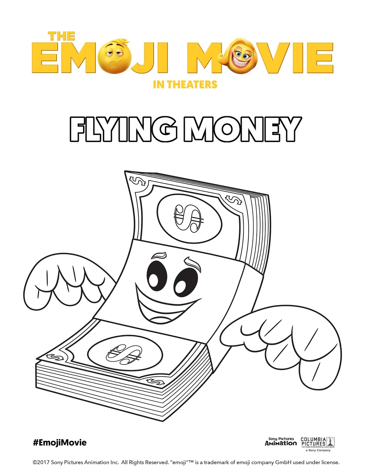 aprende brincando colorir personagens do filme emoji