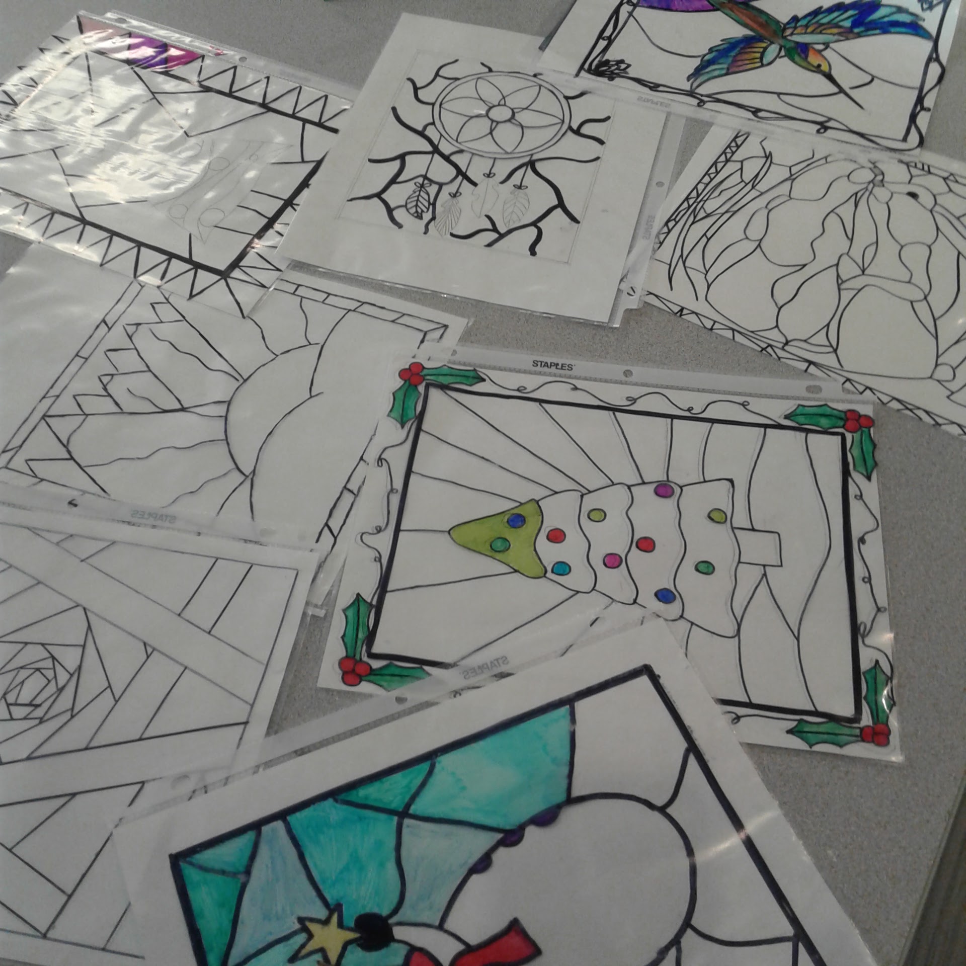 a faithful attempt: Faux Stained Glass using Aluminum Foil and