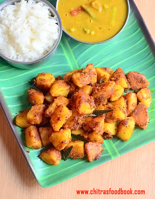 Potato Kara Kari Urulaikilangu Kara Curry Recipe Chitra's Food Book