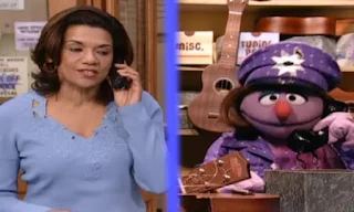Maria calls the Tiny Tim's Ukulele Repair. Miss Vicki answers the phone. Sesame Street Episode 4070, Snuffy's Invisible part 2, Season 35