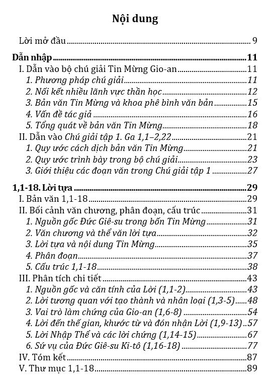 Giới thiệu sách Chú giải TM Gio-an, tập 1, Ga 1,1 - 2,22