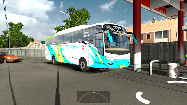Mod euro truck simulator 2 indonesia Infinity bus 