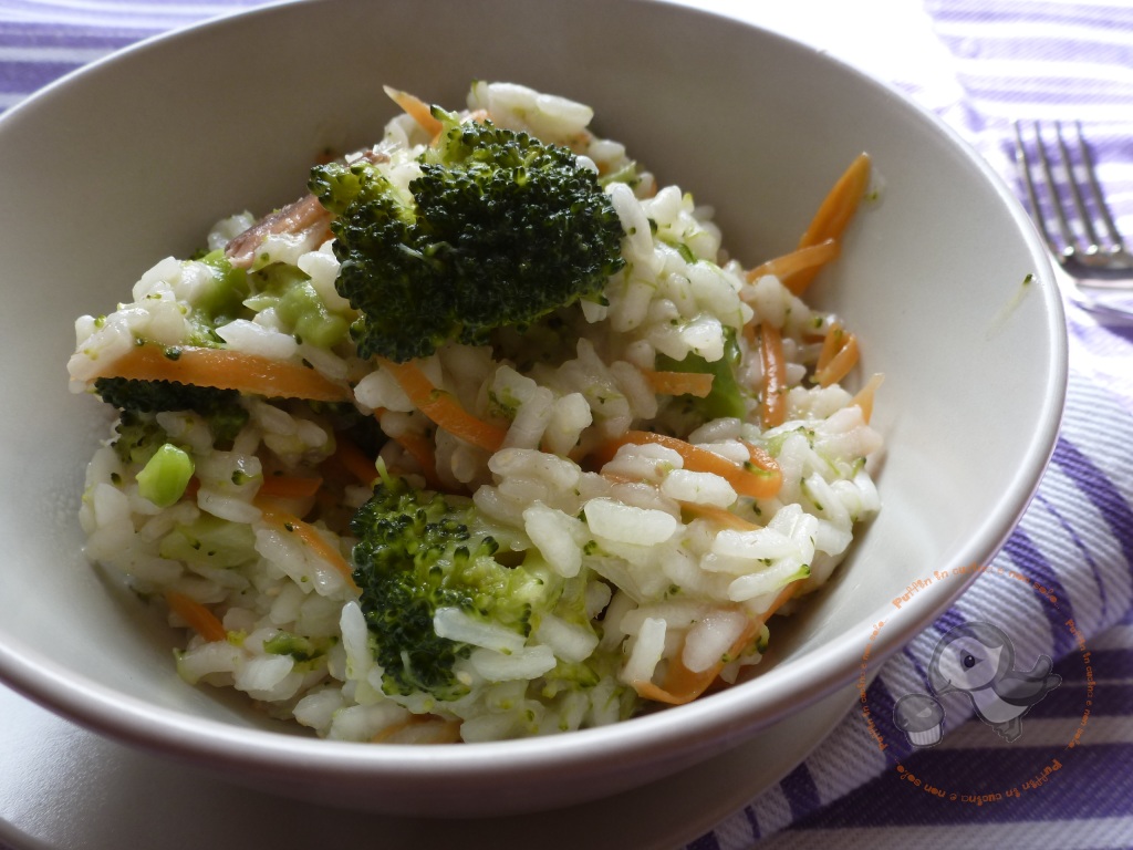 Risotto con broccoli e carote....una battaglia quasi vinta