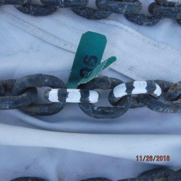 Chip & Debbie Willis on s\v Elegant'sea Marking our anchor chain with