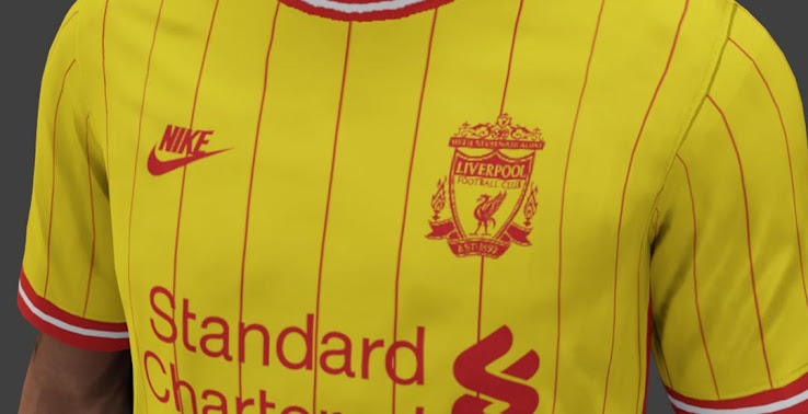 liverpool red and yellow kit