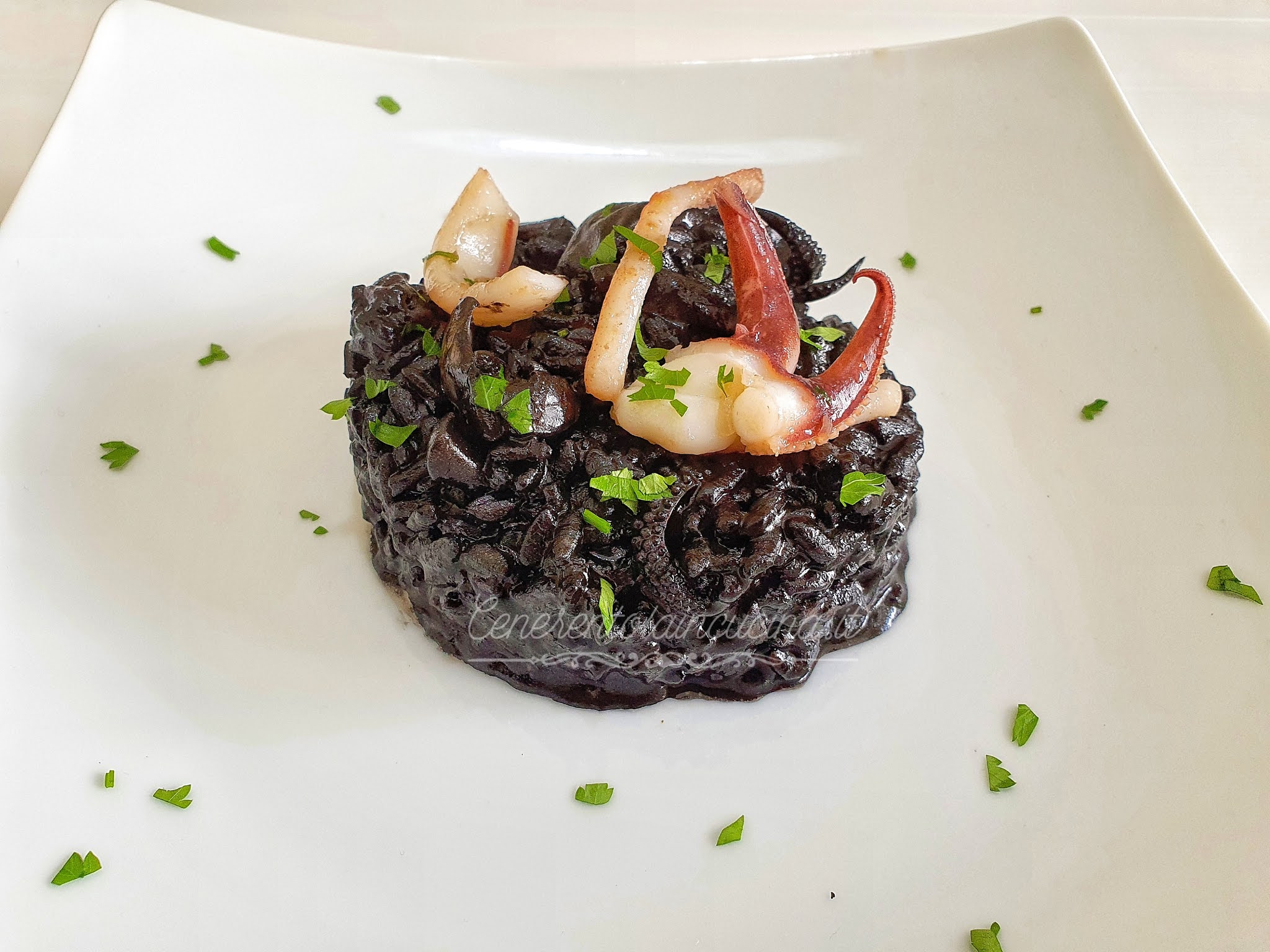 Risotto al nero di seppia.