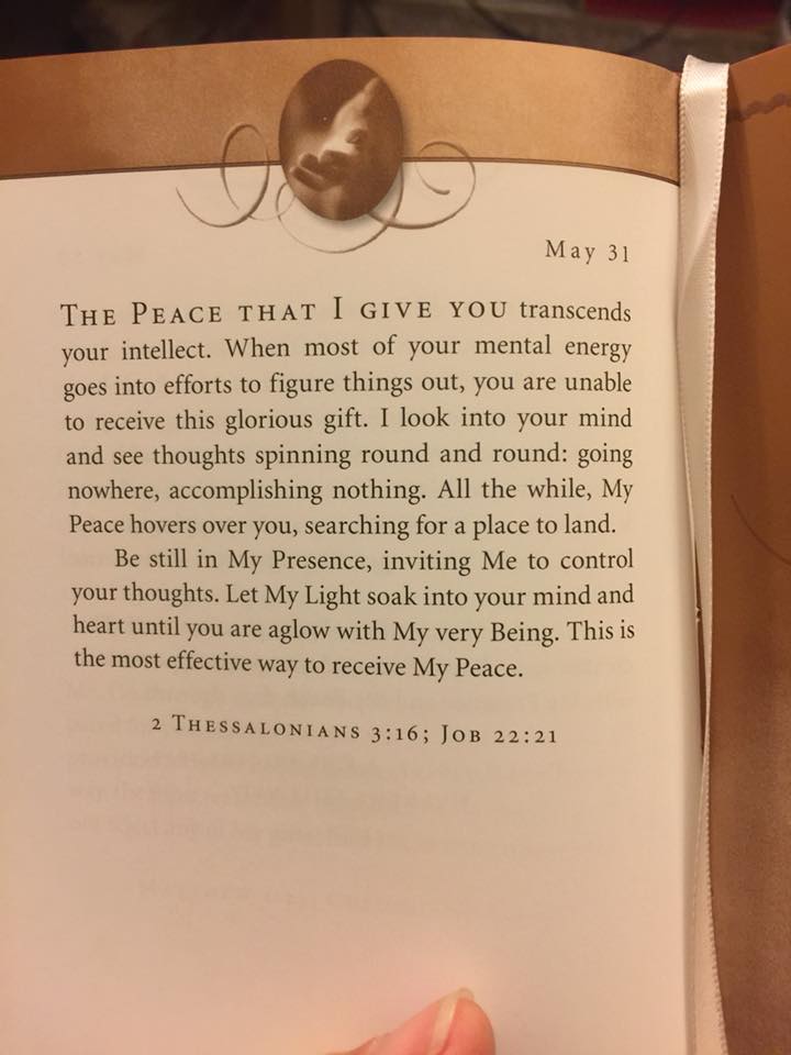 Peace May 31 Jesus Calling