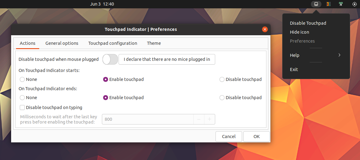 GNOME How To Disable The Touchpad When A Mouse Is Plugged In And While