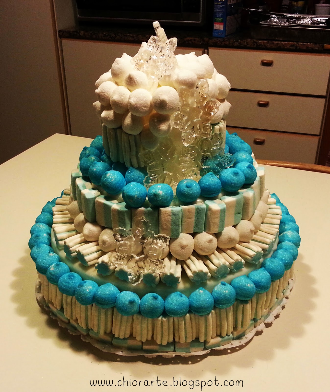 PARTY 1 Frozen una torta di caramelle per un Baby Party Chiora