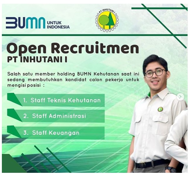 Lowongan Kerja Smk D3 S1 Pt Inhutani I Bulan September 2020 Rekrutmen Lowongan Kerja Bulan Juli 2021