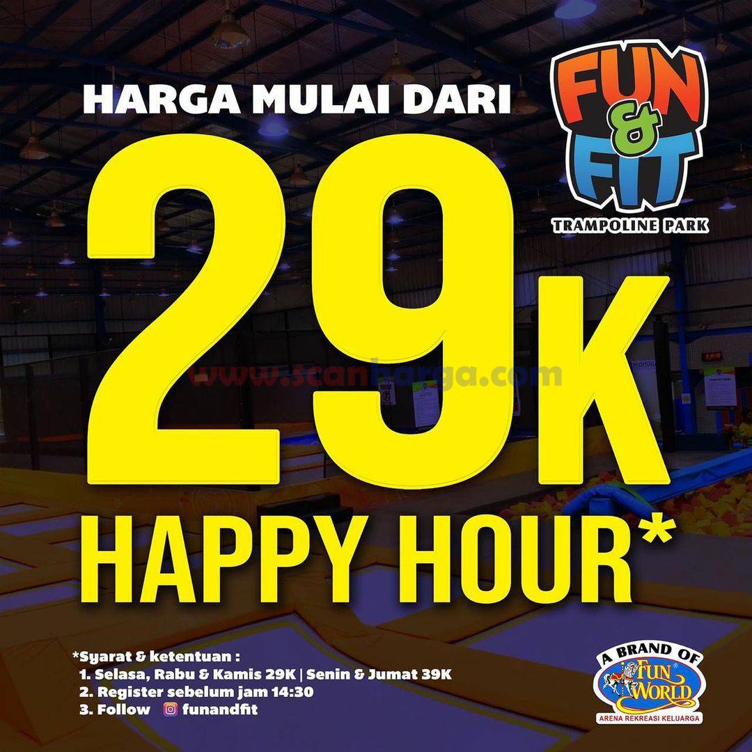 Promo Fun Fit Trampoline Park Happy Hour Harga Mulai Dari Rp 29 000 Scanharga