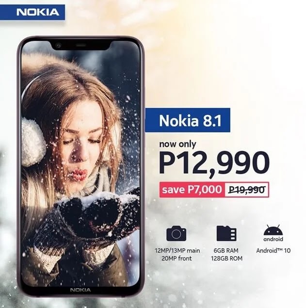 Price Drop Alert: Nokia 8.1 with Octa-Core Snapdragon Chip, 6GB RAM, Now Only Php12,990