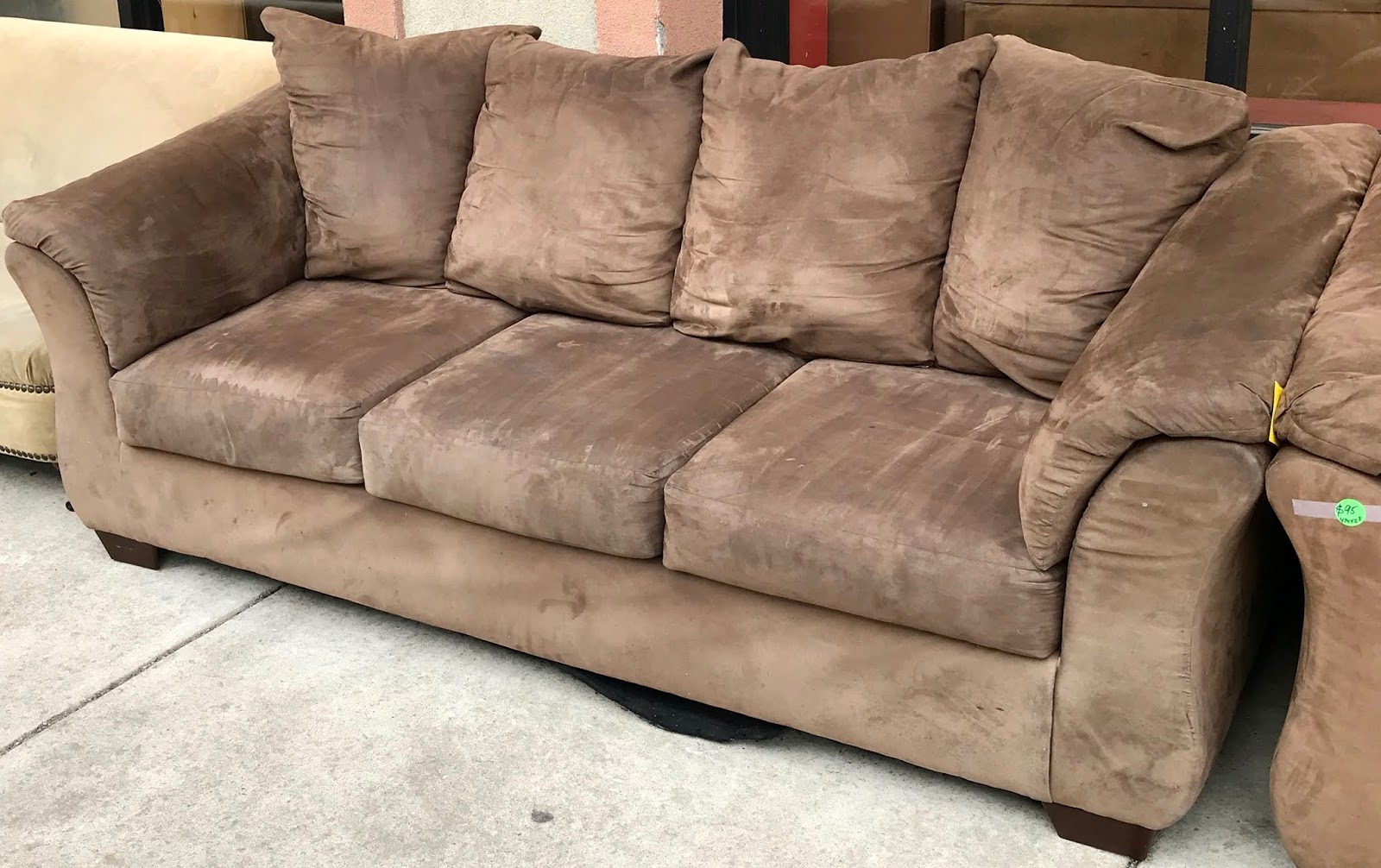 Uhuru Furniture & Collectibles 2Piece Brown Microfiber Living Room