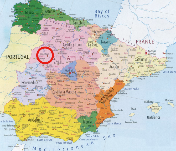 A Year in Salamanca, Spain: ¿Donde está Salamanca?