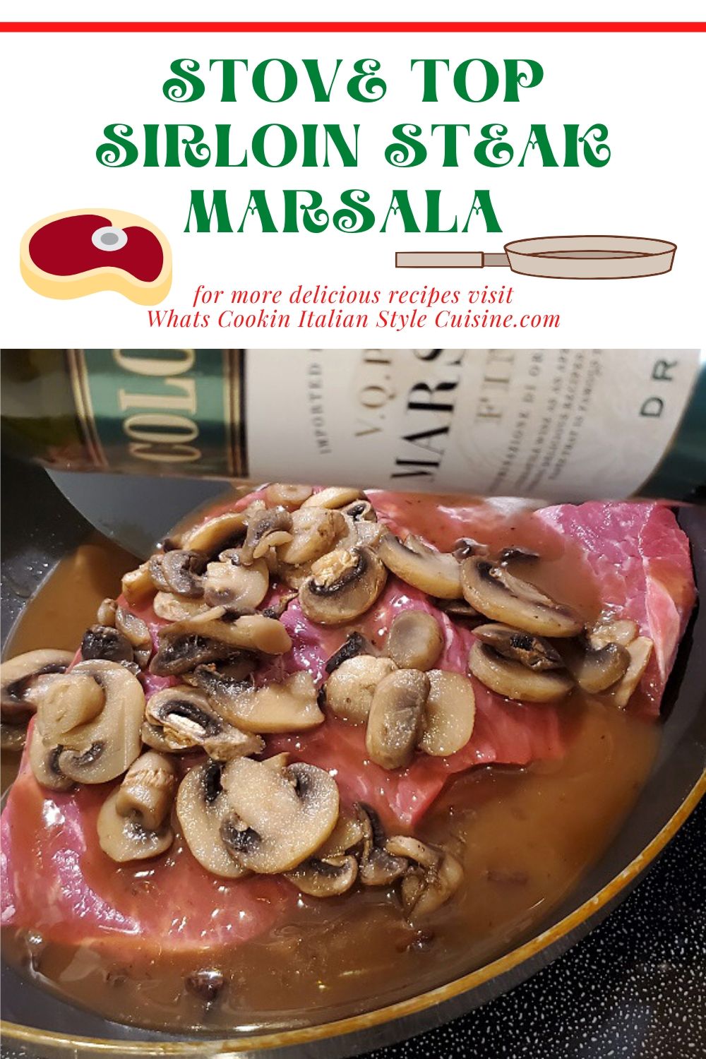 this is a pin for later on how to make stove top steak marsala