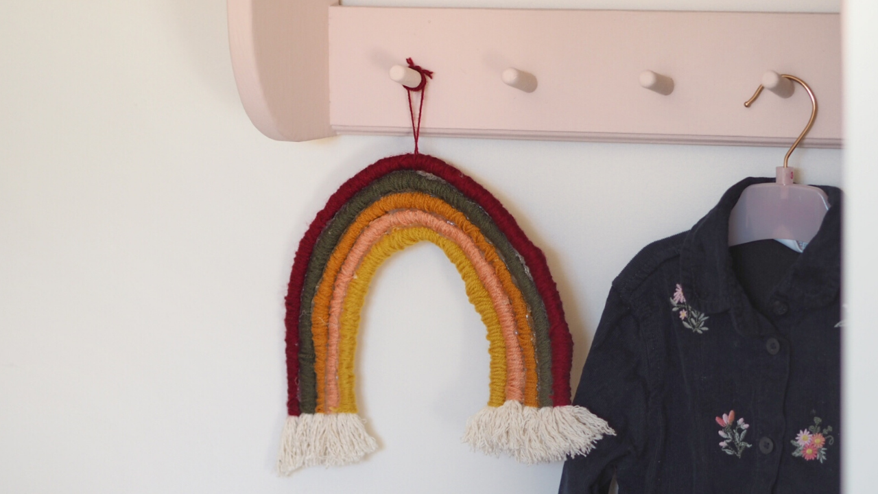 Weekend MiniMake DIY Rainbow Wall Hanging Dove Cottage