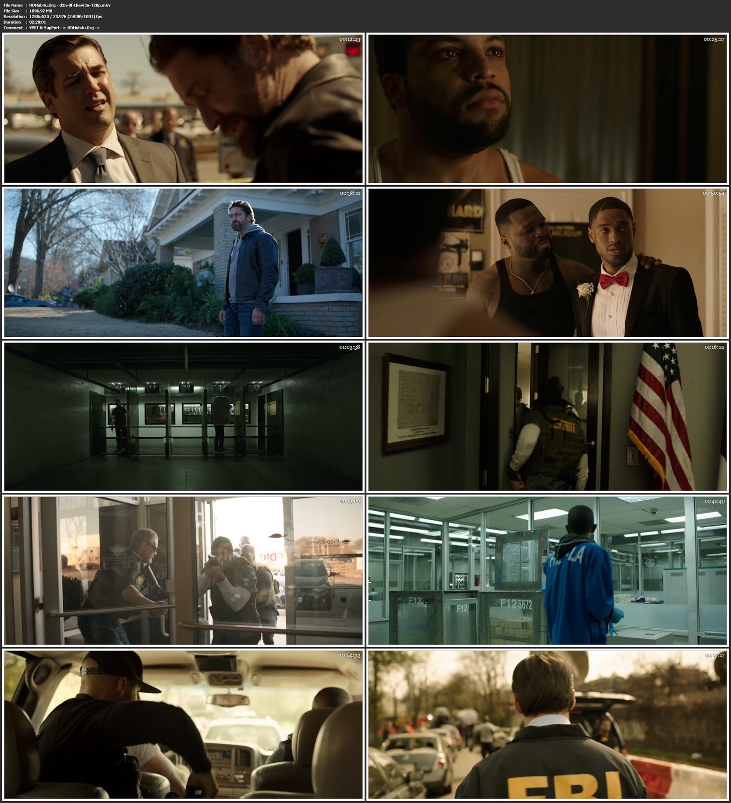 Den of Thieves 2018 English Movie 720p WEB-DL Esubs 1GB Download