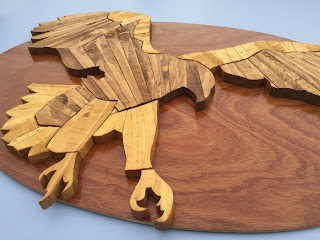 Eagle Wooden Wall Art made with Reclaimed Wood