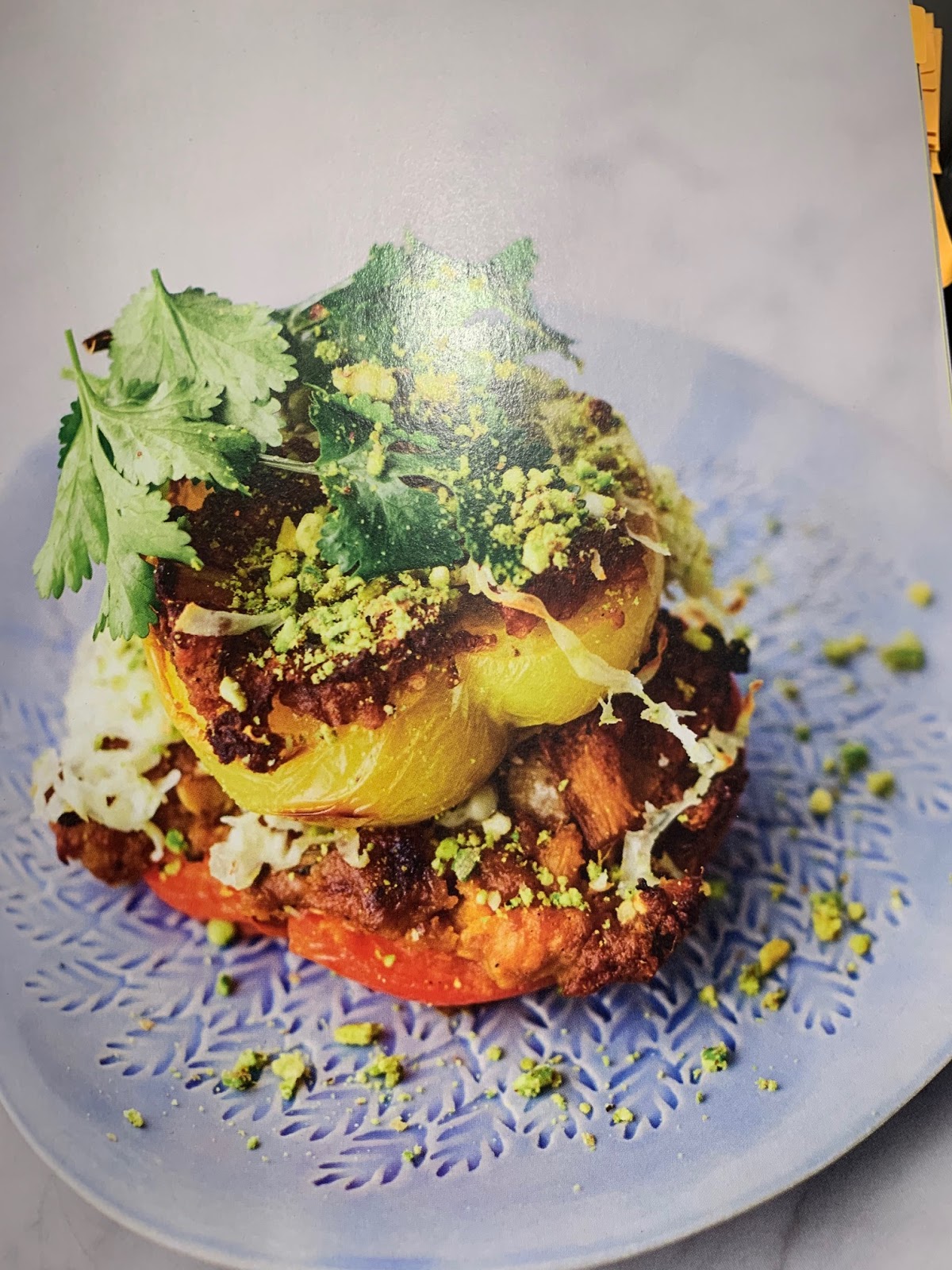 Jamie Oliver Masala Stuffed Peppers 389 Calories