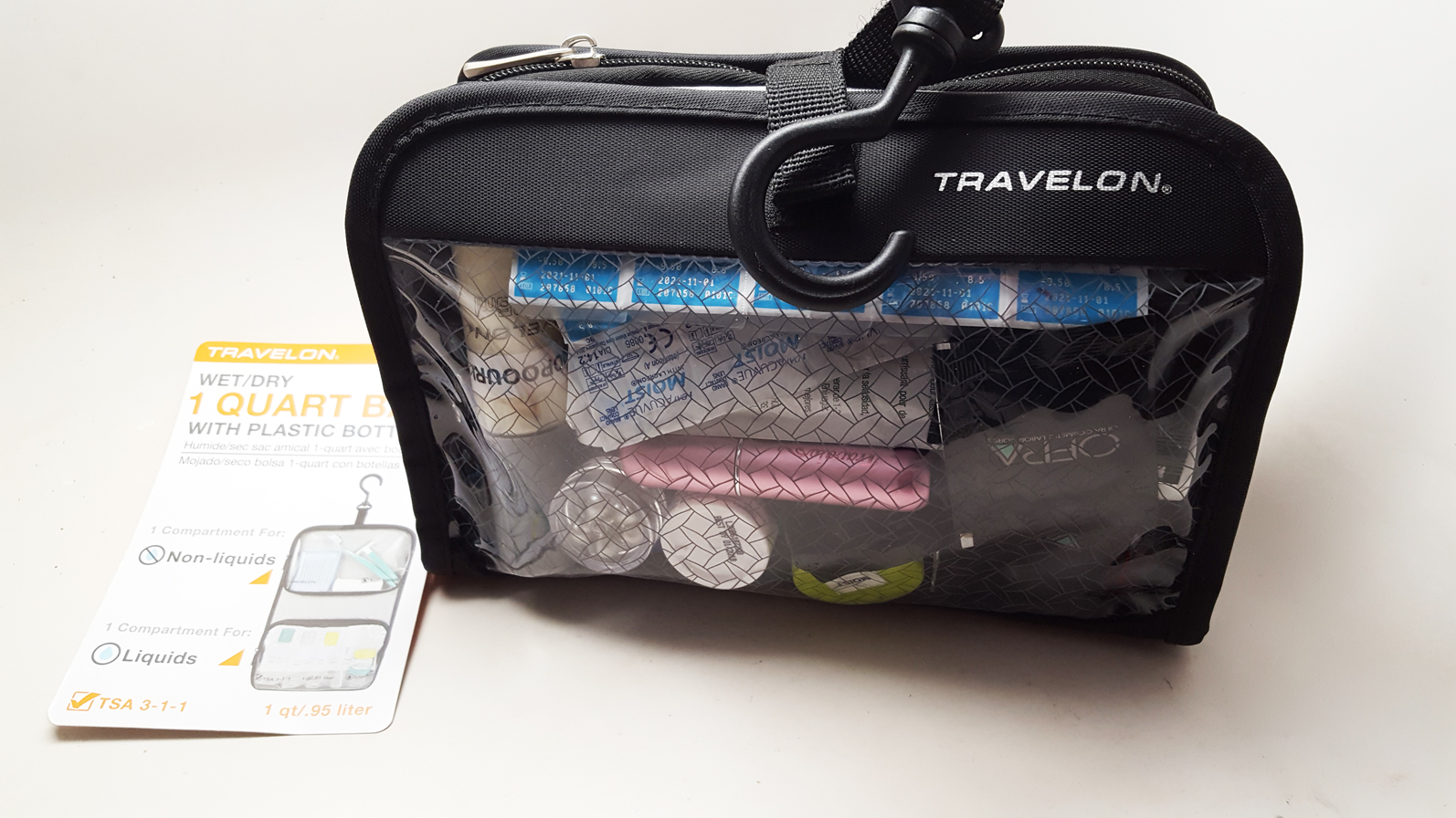 Travelon Wet/Dry 1 Quart Bag • 025732024063 • Luggage World MN