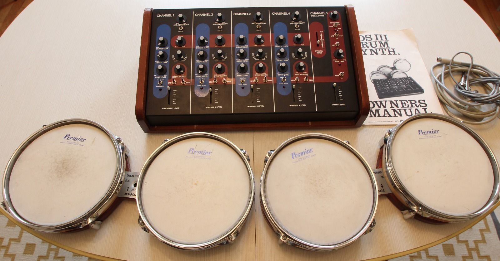 MATRIXSYNTH Simmons SDS 3 Analog Drum Brain and Pads