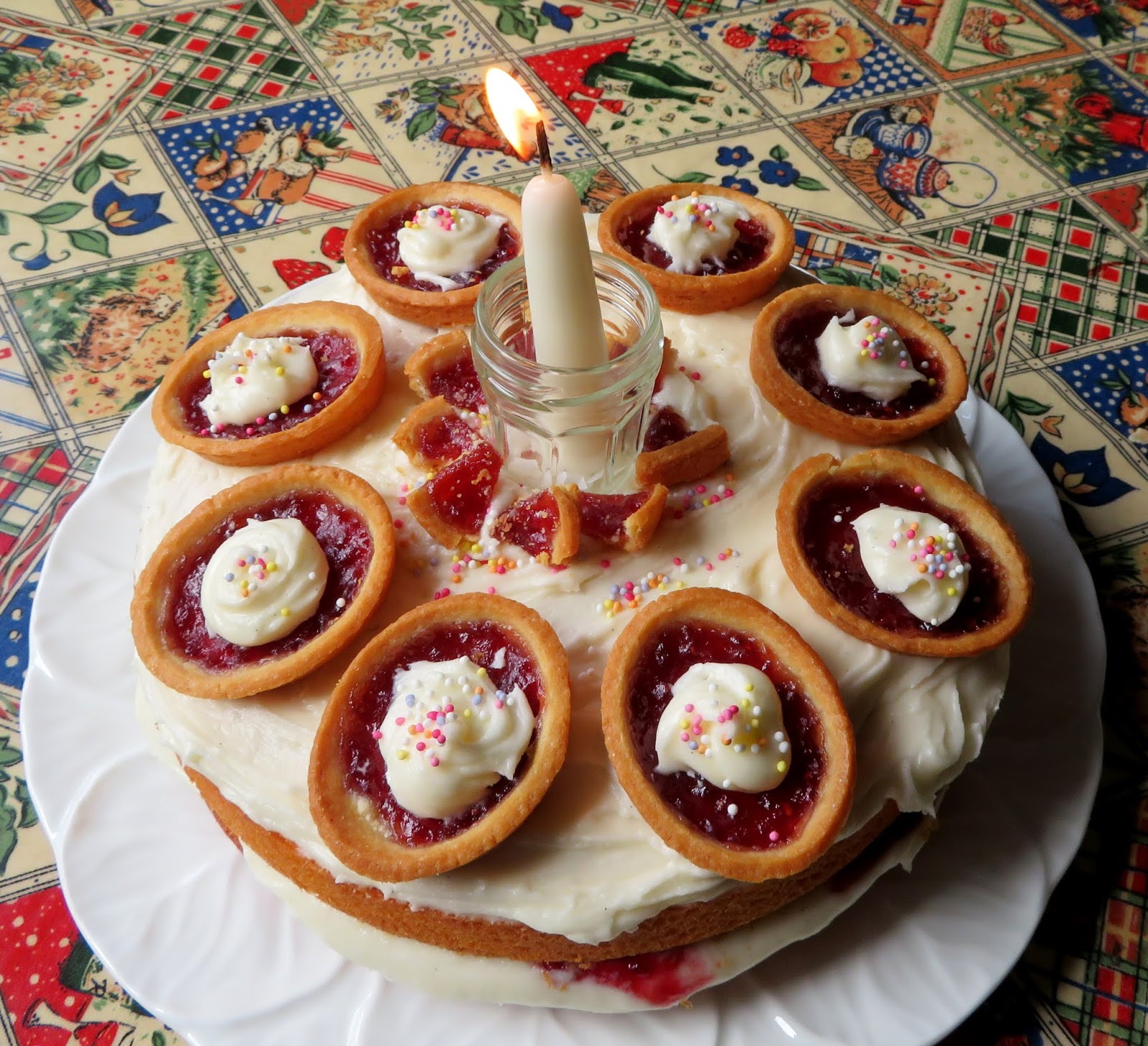 Raspberry Jam Tart Birthday Cake The English Kitchen