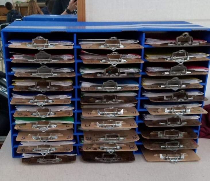 Nyla's Crafty Teaching How to Store Classroom Clipboards