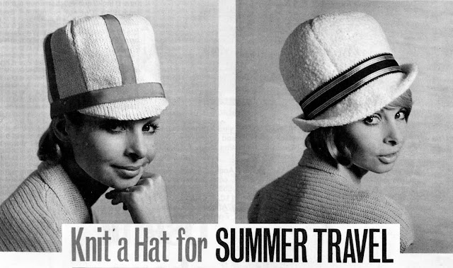The Vintage Pattern Files: Free 1960's Knitting Pattern - Knit a Hat for Summer Travel The Vintage Pattern Files: Free 1960's Knitting Pattern - Knit a Hat for Summer Travel