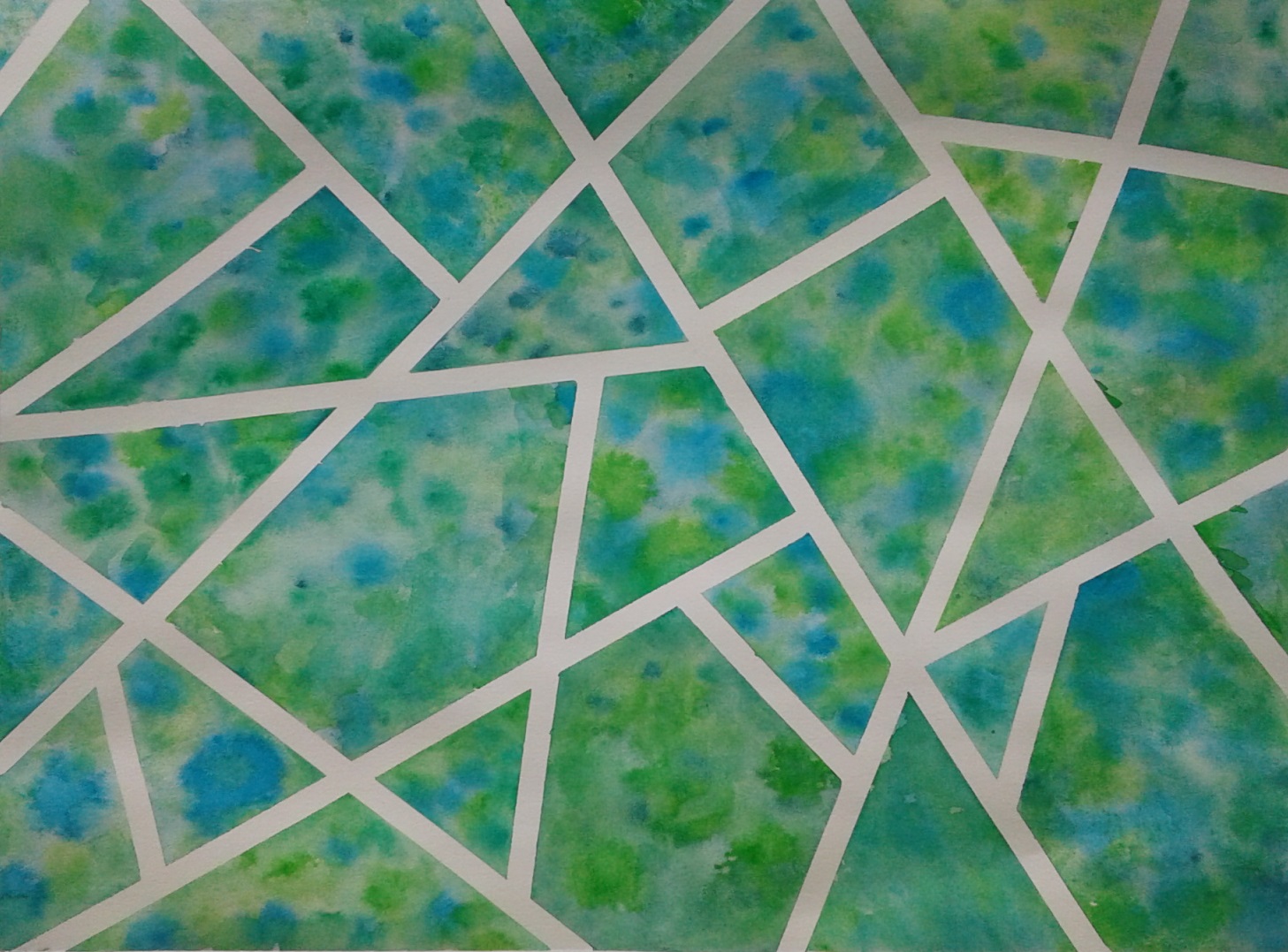 a faithful attempt Watercolour Tape Paintings