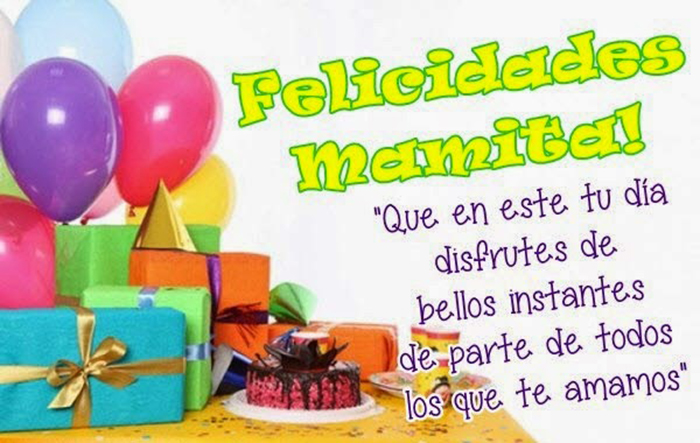 felicidades mamita