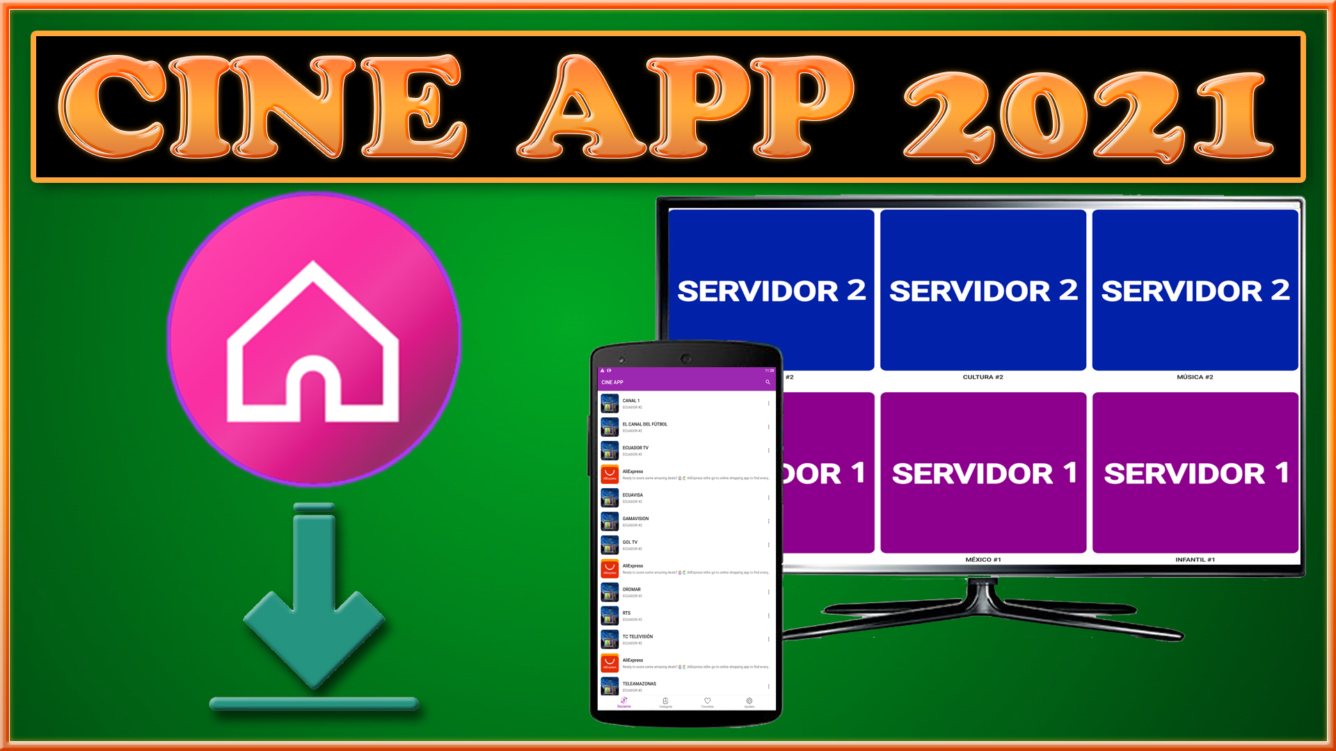 Cine APP Ultima Versión 1.1.6 Descarga para Android APK GRATIS 2021 BS GO! Entertainment