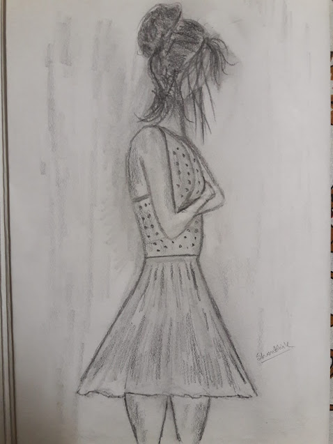 Quick Pencil sketch of a girl