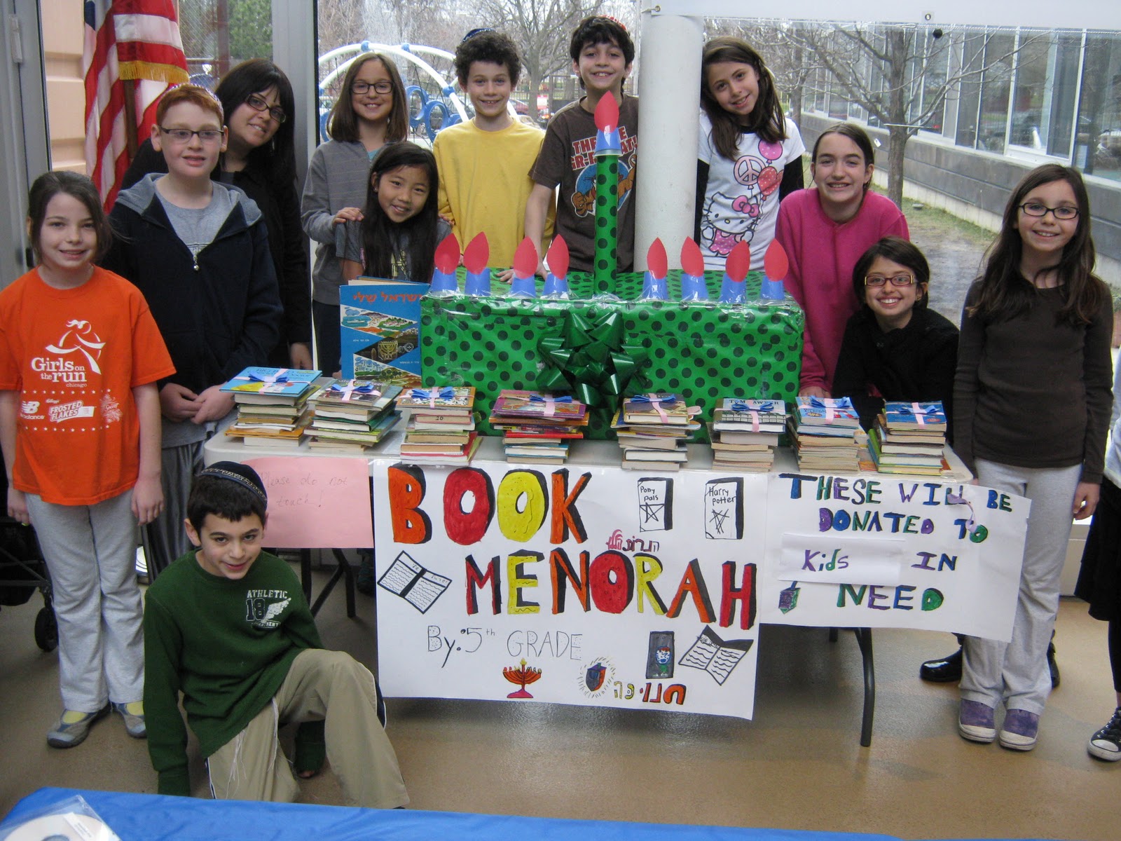 Book Menorah - A Lesson in Giving