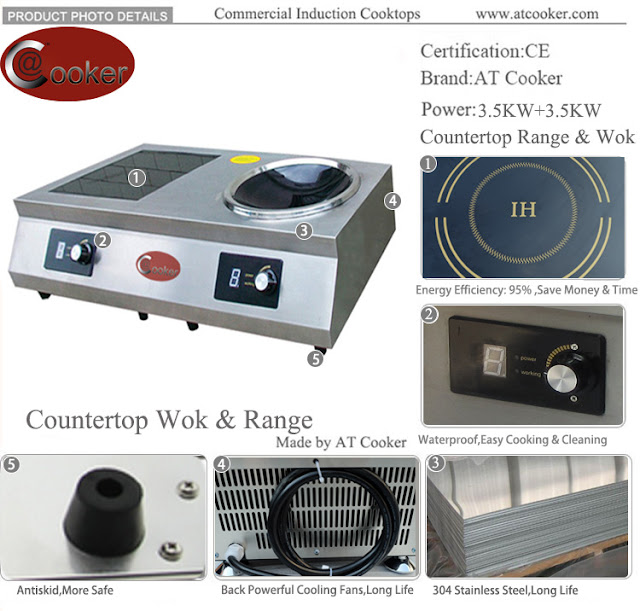 AT Cooker, a professonial manufacturer of commercial induction cooktops