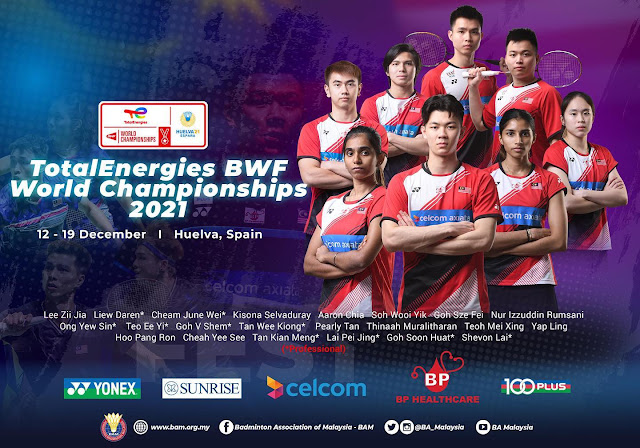 Pemain Malaysia Dalam Kejohanan BWF World Championships 2021