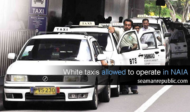 Regular/White taxi allowed to pick up passengers in NAIA