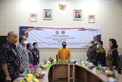 Gubernur Arinal Buka Rakor Gugus Tugas Reforma Agraria Provinsi Lampung