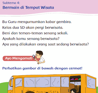 Kelas 2 Tema 2 Subtema 4 Bermain di Tempat Wisata www.simplenews.me