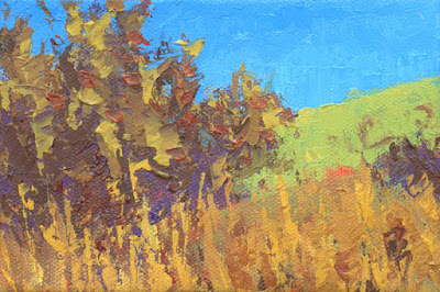 art painting autumn fall abstract landscape knife